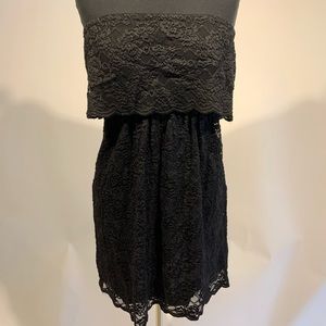 Express Lace Open Back Mini Dress